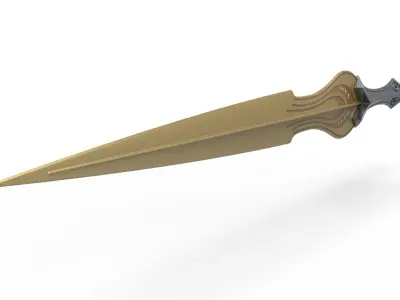 Sword of Achilles from the movie Troy 2004 3D print model