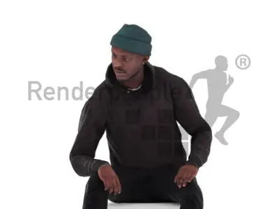 Tyrone Animated 001 Sitting