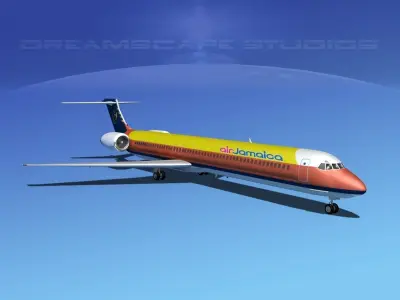 McDonnell Douglas MD80 Air Jamaica 3D model