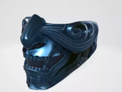 Samurai mask 2 3D model