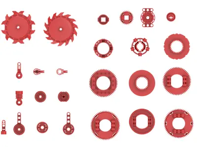 TwindBricks3D - 26 Technic Rotation -- Turntable collection 3D print model