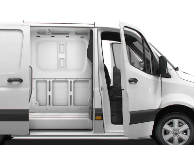 Mercedes Benz eSprinter Panel Van L1H1 FWD HQ Interior 2024 3D model