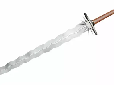 Wavy sword  3D model