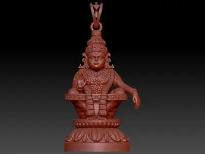 swami ayyappan 3d model high poly mesh 3D print model