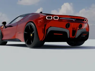 Ferrari SF90 Free 3D model