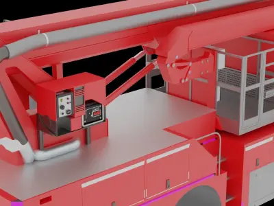 Hilton 320T Aerial Platform 3D model