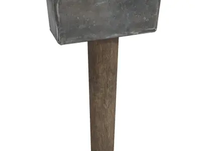 Hammer metal Low-poly 3D model purchase
