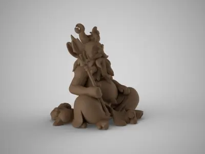Old Centaur Sculpture 3D print model