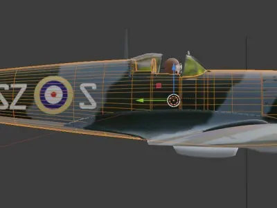 Spitfire Mk Vb 3D model
