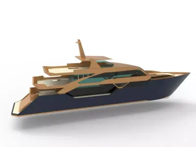 Super Yacht 3D model