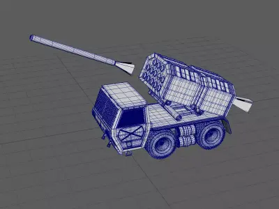 Armored Rocket Launcher Truck 3D model