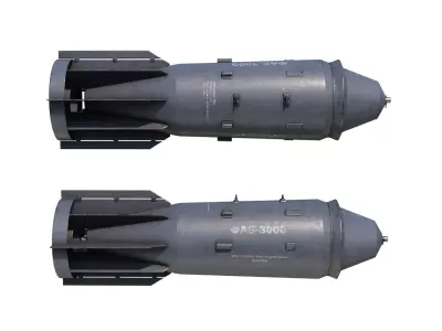 Russian Aerospace Forces FAB-3000 Aerial bomb 3D model