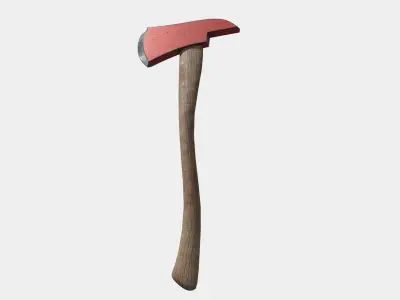 Fire Axe Low-poly 3D model order