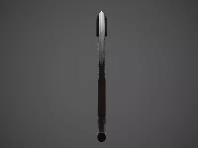 Steel Axe - Game Ready Weapon Low-poly 3D model