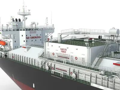 Tanker Black 3D model