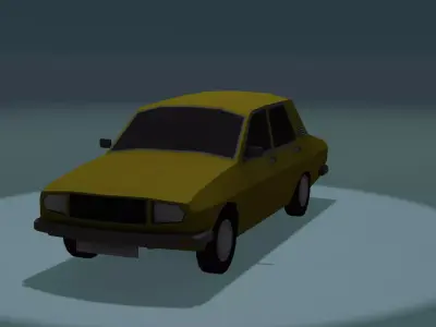 LOW POLY Anadol Car Free low-poly 3D model