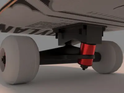 Bob Dylan Music Cover Skateboard Skate 3D model