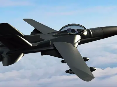 Military Jet Concept 3D model
