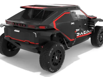 Dacia Sandrider Dakar Carbon 3D model
