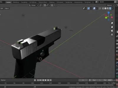 Glock 19 3D model order