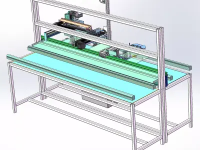 Online PCBA dispensing machine 3D model