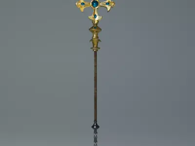 fantasy weapon Low-poly 3D model