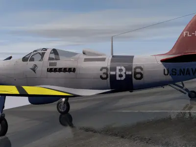 Bell FL-1 Airabonita 3D model