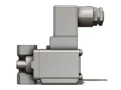 Valvula Solenoide SMC VX224AGAXB Solenoid Valve 3D model