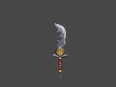 Zeloeman Sword A 13 Low-poly 3D model