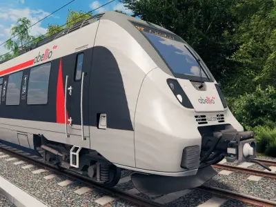German Train - Talent 2 Abellio Livery Low-poly 3D model