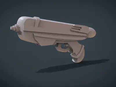 Water Gun - Kid Toys 3D Model Low-poly 3D model