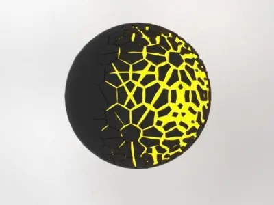 Force Field Low-poly 3D model