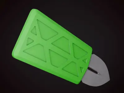 Knife 2 F Low-poly 3D model