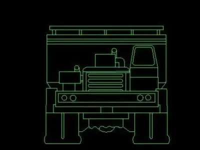 2d trucks Free 3D model