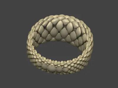 Dragon scales lizard viper anaconda python design 3D print model