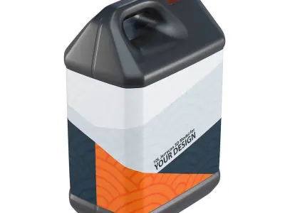 10L Plastic Jerrycan 3D model