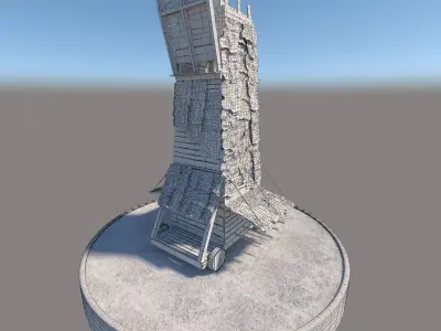 Medieval Siege Tower 3D model