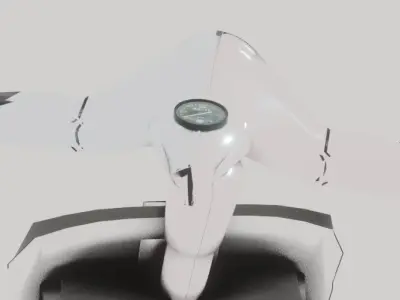 1981 Vespa PX150 White 3D model