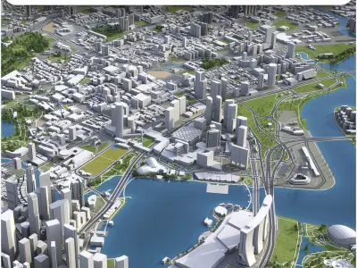 Singapore 3D model get