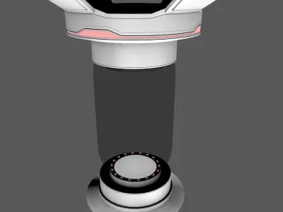 Sci fi liquid container  3D model buy