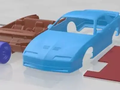 Pontiac Firebird Trans Am 1988 Printable Car  3D print model