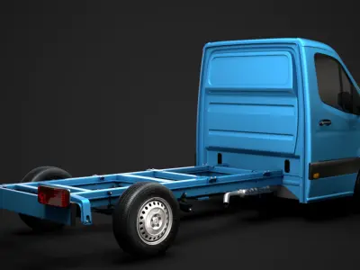 Freightliner Sprinter Chassis Single Cab L2 FWD 2020 3D model