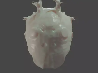 Free Sci-Fi Creature Head Custom Printable 3D 3D print model