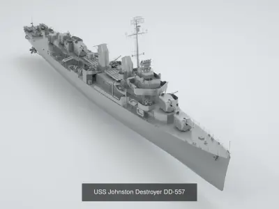 US Navy Destroyer - Cruiser and Battleships 3D Model Pack