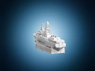 Udaloy Class Destroyer Model 3D print model