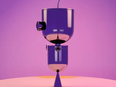 Robot on table 3D model