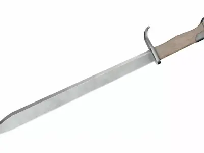 Sword Low-poly 3D model 2