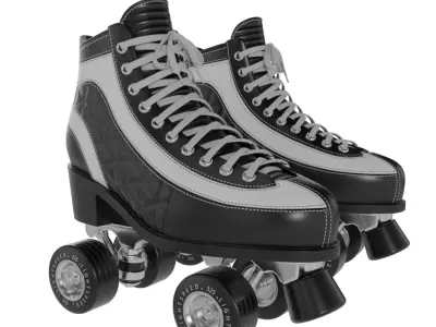 Adjustable Skate 3D model 2