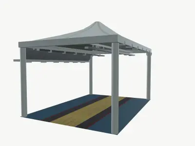 Tent house 3D model purchase