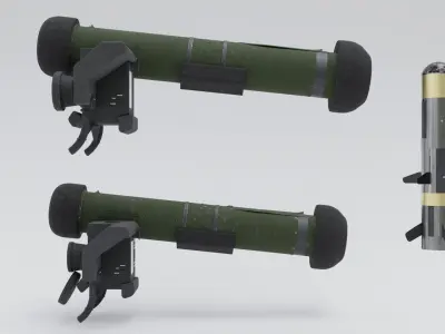 Rocket System Javelin FGM 148 3D model